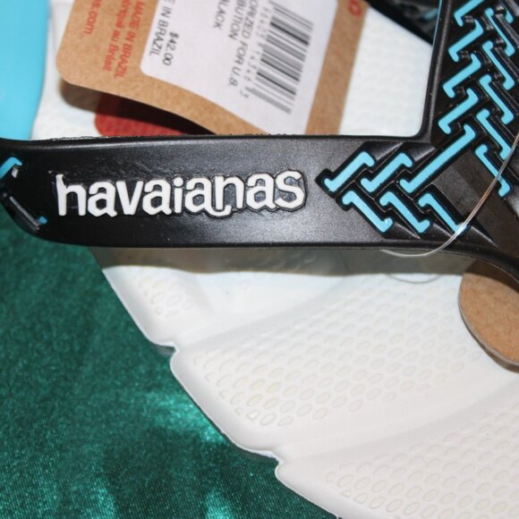 Havaianas Black and Blue Sandals - Picture 5 of 5